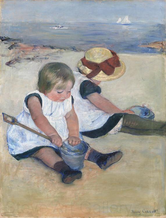 Mary Cassatt Two Children on the Beach (mk09) Spain oil painting art